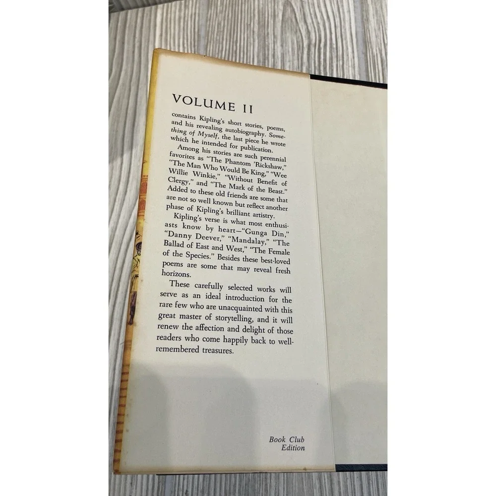 Kipling : A Selection of His Stories and Poems by John Beecroft Vol. 1 & 2 1956